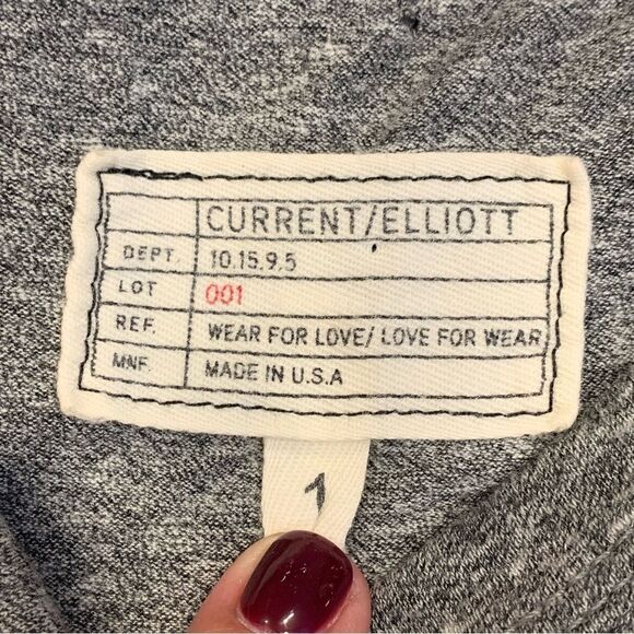 Current Elliott The Perfect Muscle Tee Dress Heathered Gray Size Small - Picture 6 of 10